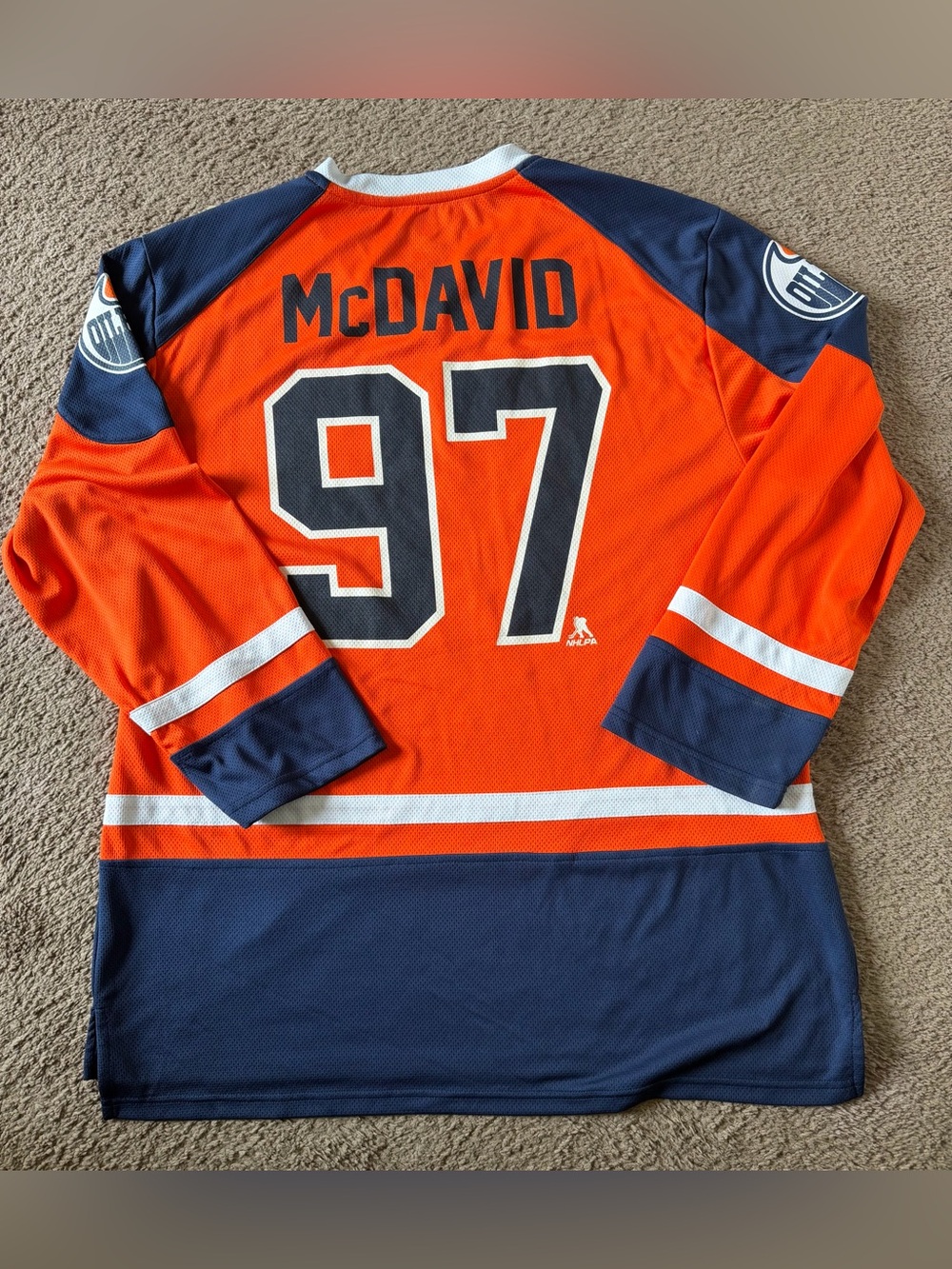 NHL Connor McDavid Oilers jersey